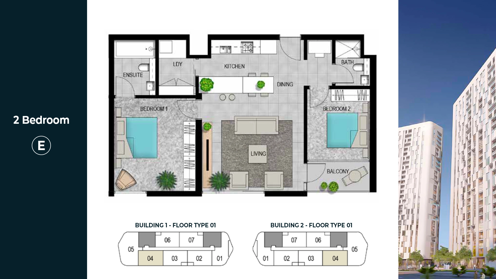 2 BR - Type B